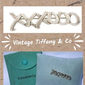 TIFFANY & CO. Paloma Picasso Brooch Pin - 925 Silver, XO, Love and Kisses